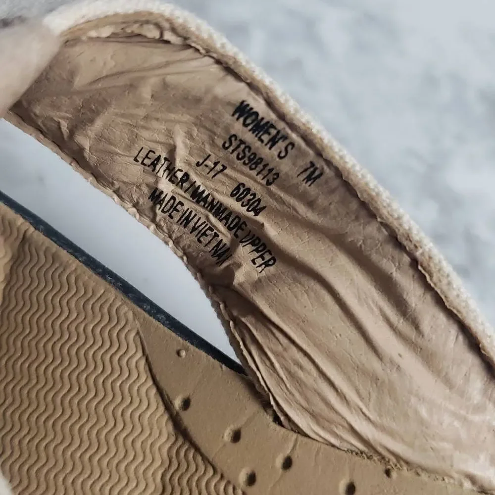 Sperry Tan Flip Flops